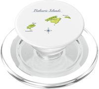 Mappa delle Isole Baleari Maiorca Ibiza Minorca Viaggi PopSockets PopGrip per MagSafe