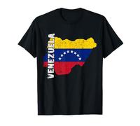 Mappa delle radici venezuelane Pride Venezuelana Bandiera del Venezuela Maglietta