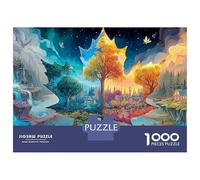 Mappa delle stagioni Puzzle da 1000 pezzi Paesaggio surreale con nuvole per giochi educativi per adulti Bellissima decorazione Difficile e stimolante Regalo di compleanno 70x50 cm/1000 pezzi