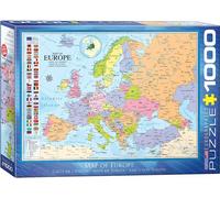 Mappa Dell'Europa Puzzle Jigsaw Da 1000 Pezzi Di Eurographics 680Mm X 490Mm