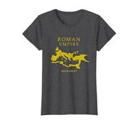 Mappa dell'Impero Romano - Never Forget - SPQR Roma Maglietta, Donna, Grigio Scuro, L