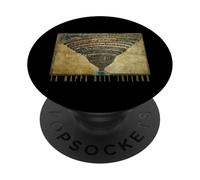 Mappa dell'inferno di Botticelli. La Divina Commedia Dante PopSockets PopGrip Adesivo