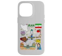 Mappa dell'Iran, Cultura iraniana Luoghi d'interesse e patrimonio d'arte Custodia per iPhone 14 Pro Max