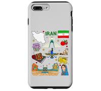 Mappa dell'Iran, Cultura iraniana Luoghi d'interesse e patrimonio d'arte Custodia per iPhone 7 Plus/8 Plus