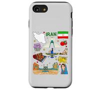Mappa dell'Iran, Cultura iraniana Luoghi d'interesse e patrimonio d'arte Custodia per iPhone SE (2020) / 7/8