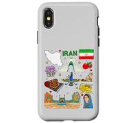 Mappa dell'Iran, Cultura iraniana Luoghi d'interesse e patrimonio d'arte Custodia per iPhone X/XS