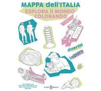Mappa dell'Italia. Esplora il mondo colorando. Con 1 mappa A3 in tessuto non tessuto