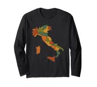Mappa Dell'Italia Italia Mappa Regionale Italia Orgoglio Maglia a Manica