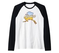 Mappa dello Stato dell'Alaska, Arte in Stile retrò Maglia con Maniche Raglan