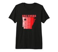 Mappa dello Stato dell'Arkansas USA Maglietta Premium
