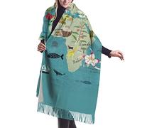 Mappa Dettagliata Degli Animali Del Mondo Con Le Principali Città Invernale Sciarpe Scialle Morbido Sciarpa Leggero Da Donna Elegante Sciarpe Lunghe Da Donna Moda Scialle