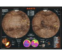 Mappa Dettagliata di Marte - Poster