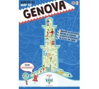 Mappa di Genova illustrata. Con adesivi. Ediz. italiana e inglese