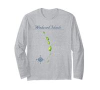 Mappa di Isole Sopravento St Lucia Grenada Maglia a Manica