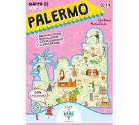 Mappa di Palermo-Map of Palermo. Con adesivi. Ediz. illustrata