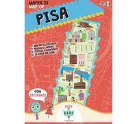 Mappa di Pisa illustrata. Con adesivi. Ediz. bilingue