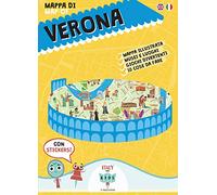 Mappa di Verona illustrata. Con adesivi