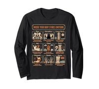 Mappa Emozioni Corpo Psicologia Benessere Maglia a Manica