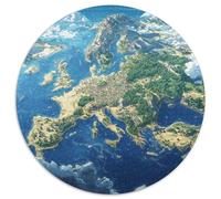 Mappa europea Puzzle Impossible 1000Pcs Decorazione Per La Casa. Giochi Rilassamento E Intelligence Per Adulti E Bambini Da 12 Anni 1000pcs (67.5x67.5cm)