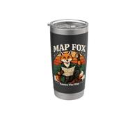 Mappa Fox conosce il modo di fare escursioni Bicchiere termico in acciaio inox doppia parete