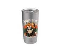 Mappa Fox conosce il modo di fare escursioni Bicchiere termico in acciaio inox doppia parete