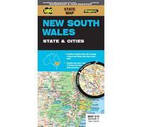 Mappa impermeabile dello stato e delle città del Nuovo Galles del Sud 219 11a ed