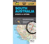 Mappa impermeabile dello stato e delle città dell'Australia Meridionale 519 11a