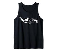 Mappa indonesiana: Design iconico dell'arcipelago Canotta