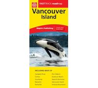 Mappa laminata Fast Track dell'isola di Vancouver
