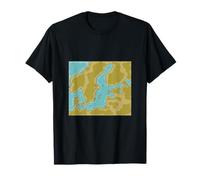 Mappa Mar Baltico Maglietta