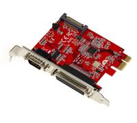 Mappa Pcie 1X 2.0 Serie Com RS232 + Parallela Lpt DB25 Pos Alimentazione +