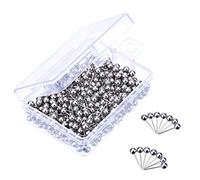 Mappa Puntine da Disegno con 1/8 Pollice Testa e Punto in Acciaio, 400 Pezzi (Argento)