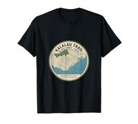 Mappa topografica Kalalau-Trail-Kauai Hawaii Maglietta