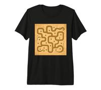 Mappa Vintage Ferret Paw Maze Maglietta Premium