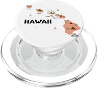 Mappa Vintage Souvenir Isole Hawaii PopSockets PopGrip per MagSafe