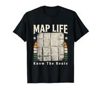 Mappa Vita Conosci Il Percorso Retro Escursionismo Maglietta