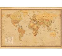 Mappamondo - Antico Stile Poster - 24x36 Vintage 82485