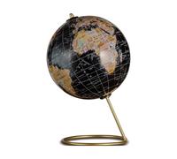 Mappamondo design nero con struttura in ferro diametro Cm. 15