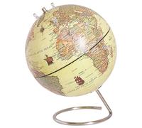 Mappamondo in Plastica Gialla Supporto Acciaio e Magneti 25 cm Cartier