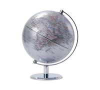 Mappamondo Lunar Silver - Diametro 20 cm / Altezza 27 cm