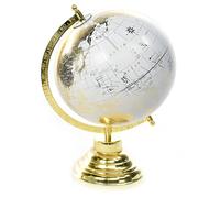 Mappamondo per interno con base e struttura in ottone chiaro Itotal