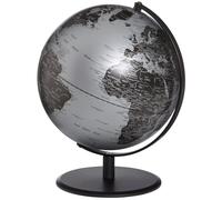 Mappamondo Planet Pluto Silver - Diametro 25 cm / Altezza 30 cm