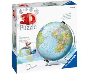 Mappamondo Puzzle 3D Ravensburger 540 Pezzi, Multicolore 124367