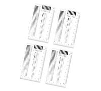Mappe Di Errore Di Plastica Impermeabile Scala Di Rilevamento 4PC Con Rivestimento Antilacrimale Per L'Ispezione Dei Componenti Industriali Utilizzare Più Specifica Di Analisi Di Crack Set