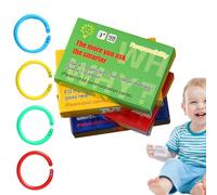 Mappe educative precoci Inglese - Carte di apprendimento e comunicazione per bambini e adulti | Giocattoli educativi educativi, schede di inizio conversazione, carte di sviluppo socio-emotivo