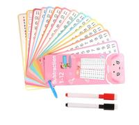 Mappe matematiche, Aggiunta di schede flash di sottrazione,Moltiplicazione Addition Substraction Division Game | Cancella le carte perforate a doppia faccia cancella per l'asilo a casa alla m