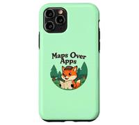 Mappe Sopra App Divertente Volpe Con Mappa Outdoor Explorer Custodia per iPhone 11 Pro