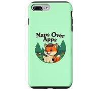 Mappe Sopra App Divertente Volpe Con Mappa Outdoor Explorer Custodia per iPhone 7 Plus/8 Plus