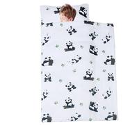 MAPPOGGIO DI MATURA DI COTTON CATTURA CON PILOW E CRESCA 49X20 BASSO ANTI-KICK BASSO TODDLER CON IL MAGGIO DI ROLLAGGI PANDA PANDA PASCHI