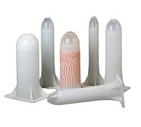 MAQA 1 pz Tubo per arrosti e salumi in plastica da 86 a 160 mm, imbuto con ogiva per applicazione rete sugli insaccati 96 mm